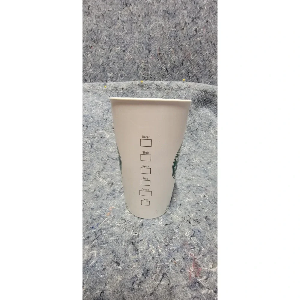 2006‎ Starbucks White Green Oringal Logo Cremica Coffe Tea 16 Oz Mug